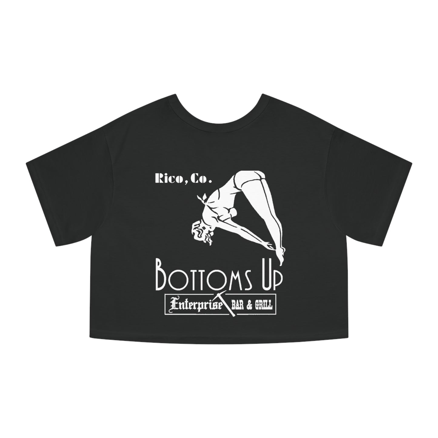 Women's Bottom's Up Cropped T-Shirt